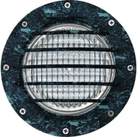 Dabmar 6W LED In-Ground Well Light w/ Grill - PAR36 Lamp - 3000K - 12V - Verde Green