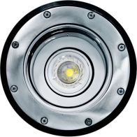 Dabmar 7W LED In-Ground Well Light - MR16 Lamp - 2700K - 12V - Stainless Steel