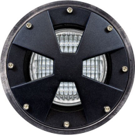 Dabmar 9W LED In-Ground Well Light - PAR36 Lamp - 3000K - 12V - Black