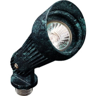 Dabmar 3W LED Mini Spot Light w/ Hood - MR16 Lamp - 2700K - 12V - Verde Green