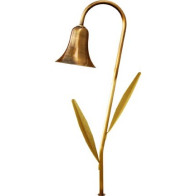 Dabmar 2.5W 28" LED Pathway Light w/ Leaf Post - 12V - Antique Brass