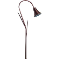 Dabmar 2.5W 28" LED Pathway Light w/ Leaf Post - 12V - Antique Bronze