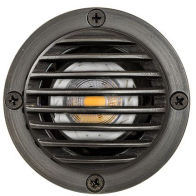 Dabmar 5W LED In-Ground Well Light w/ Grill - MR16 Lamp - 2700K - 12V - Weathered Brass