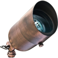 Dabmar 3W LED Directional Spot Light w/ Hood - MR16 Lamp - 2700K - 12V - Antique Bronze