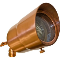 Dabmar 5W LED Directional Spot Light w/ Hood - MR16 Lamp - 2700K - 12V - Copper