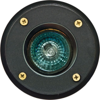Dabmar 3W LED In-Ground Well Light - MR16 Lamp - 2700K - 12V - Black