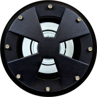 Dabmar 3W LED In-Ground Well Light - MR16 Lamp - 2700K - 12V - Black