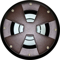 Dabmar 3W LED In-Ground Well Light - MR16 Lamp - 2700K - 12V - Bronze
