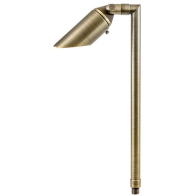 Dabmar 3W LED Pathway Light - MR16 Lamp - 2700K - 12V - Weathered Brass