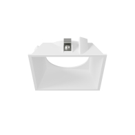 DMF Lighting M-Series 4" Round on Square Flangeless Trim - White