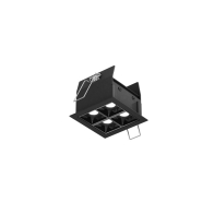 DALS Pinpoint 4-Light Microspot LED Recessed Downlight - 12W - CCT Selectable - 120V - Black