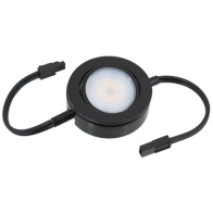 American Lighting 4W MVP LED Puck Light w/ Lead and Tail Wires - 2700K - 200 Lumens - 120V - Black