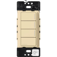 Lutron RadioRA 3 Sunnata Keypad - 3 Button w/ Raise-Lower - Ivory