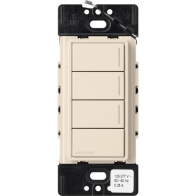 Lutron RadioRA 3 Sunnata Keypad - 3 Button w/ Raise-Lower - Light Almond