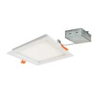 Nora Lighting 6" 16W Square FLIN Thin Regressed LED Downlight - 3000K - 1,150 Lumens - 120V