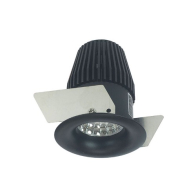 Nora Lighting 1" Iolite LED Downlight - Round Bullnose - 3000K - Black