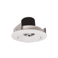 Nora Lighting 4" Iolite LED Downlight - Round Adjustable Cone - 10° Optic - 800 Lumens - 2700K - White