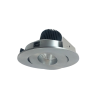 Nora Lighting 4" Iolite LED Downlight - Round Gimbal - 1000 Lumens - 5000K - Natural Metal
