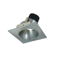 Nora Lighting 4" Iolite LED Downlight - Square Adjustable Deep Reflector - 1000 Lumens - 4000K - Natural Metal