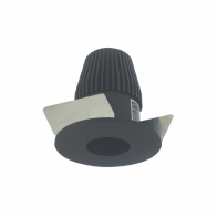 Nora Lighting 1" Iolite LED Downlight - Round Reflector - 3000K - Black