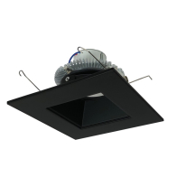 Nora Lighting 6" 12W Cobalt Square LED Retrofit Downlight - 2700K - 1,000 Lumens - 120V - Black / Square Reflector