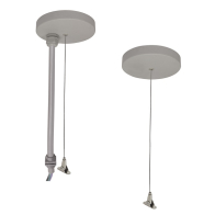 Nora Lighting 96" Pendant & Power Mounting Kit for NLUD Series - Aluminum