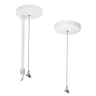 Nora Lighting 96" Pendant & Power Mounting Kit for NLUD Series - White