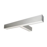 Nora Lighting 40 Watt L-Line LED Indirect / Direct Linear - T-Connector - 5,027 Lumens - CCT Selectable - Aluminum
