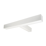 Nora Lighting 40 Watt L-Line LED Indirect / Direct Linear - T-Connector - 5,027 Lumens - CCT Selectable - White