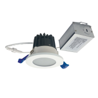 Nora Lighting 2" M2 Round LED Lensed Downlight - 600 Lumens - 8W - 3000K - 120V - Matte Powder White