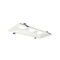Nora Lighting 3-Lamp Plate for 2" M2 Mini Recessed Downlight Series - White
