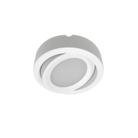Nora Lighting 3.5W 3" Adjustable Josh LED Puck Light - 3500K - 300 Lumens - 24V - White