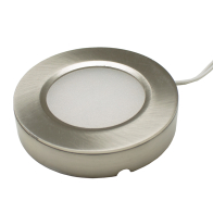 Nora Lighting 4.5W Josh LED Puck - 4000K - 270-310 Lumens - Brushed Nickel 12V