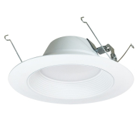 Nora Lighting 5/6" AC Onyx LED Retrofit Downlight - 12.5W - Baffle Trim - 5000K - 750 Lumens - 120V - White