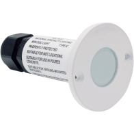NSL LED Minidisc Light - Red LED - White Finish - 12V