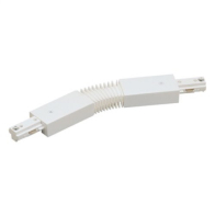 Nora Lighting One-Circuit Track System Flexible Connector - Silver