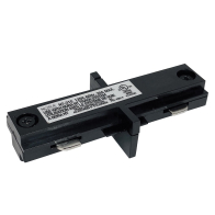 Nora Lighting One-Circuit Track System Straight Connector - Black