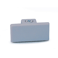 Nora Lighting One-Circuit Track System Dead End Cap - Silver