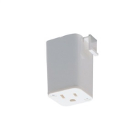 Nora Lighting Track Lighting Outlet Adapter - Halo Style - White