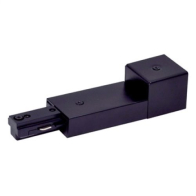 Nora Lighting One-Circuit Track System Live End Conduit Connector - Left Polarity - Black