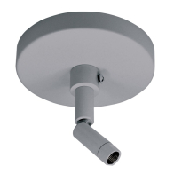 Nora Lighting Track Lighting Slope Pendant Adapter - Silver
