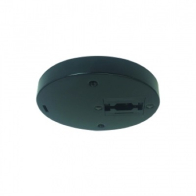 Nora Lighting Round Monopoint for Aiden Track Head - Black 