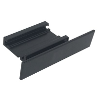 Nora Lighting Recessed Track Housing Dead End - Black