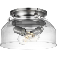 Progress Lighting Springer Light Kit - Clear Glass - 120V - Antique Nickel