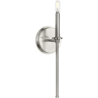 Progress Lighting Elara 1-Light Wall Sconce - 120V - Brushed Nickel