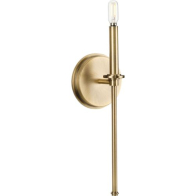 Progress Lighting Elara 1-Light Wall Sconce - 120V - Vintage Brass