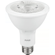 RAB 11W LED PAR30L - Dimmable - 35º Beam Angle - 3000K - 900 Lumens - 120V
