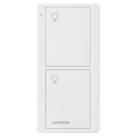 Lutron 2-Button Pico Smart Remote - Light Icons - White