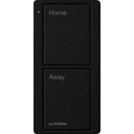 Lutron 2-Button Scene Pico Smart Remote - Pre-engraved Text ("Home/Away") - Midnight