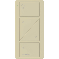 Lutron 2-Button Pico Smart Remote with Raise/Lower - Light Icons - Ivory